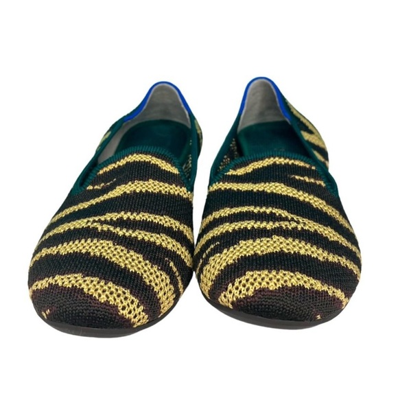 Rothy’s The Loafer Chai Zebra Print Shoes Women’s Size 7.5 Slip On Flats - Picture 6 of 10